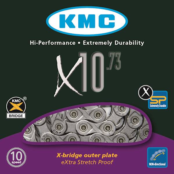 Łańcuch 10-biegowy KMC X10.73 / 1/2"x11/128"
