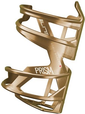 Uchwyt na bidon Elite Prism Carbon lewy złoty