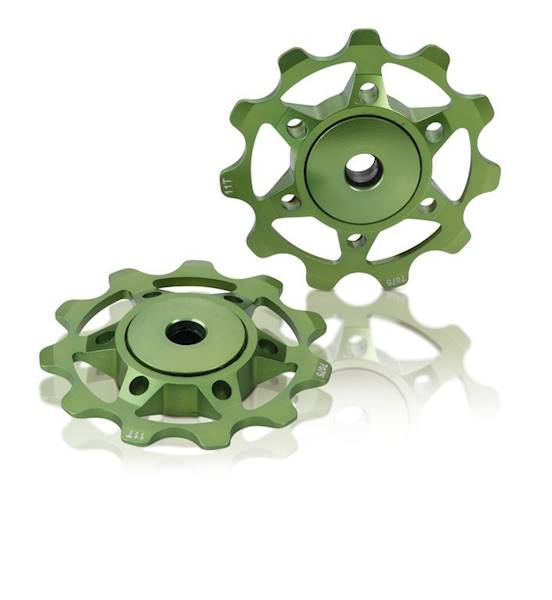 Kółka przerzutki PU-A02 zielone