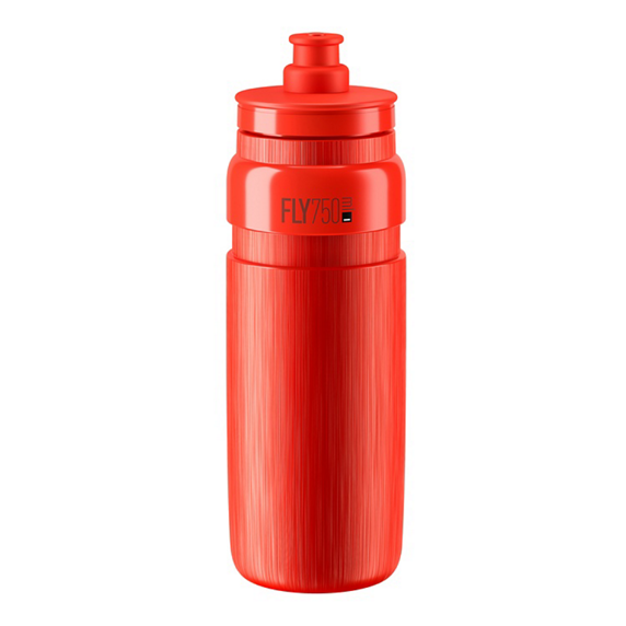 Bidon Elite FLY TEX Red, Grey Logo 750ml