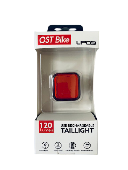 Lampka rowerowa Ost Led tył 120 Lmn