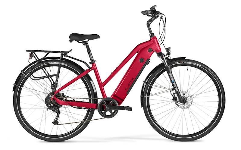 Rower M-Bike eT.Bike 2.0 Lady 42 cm red