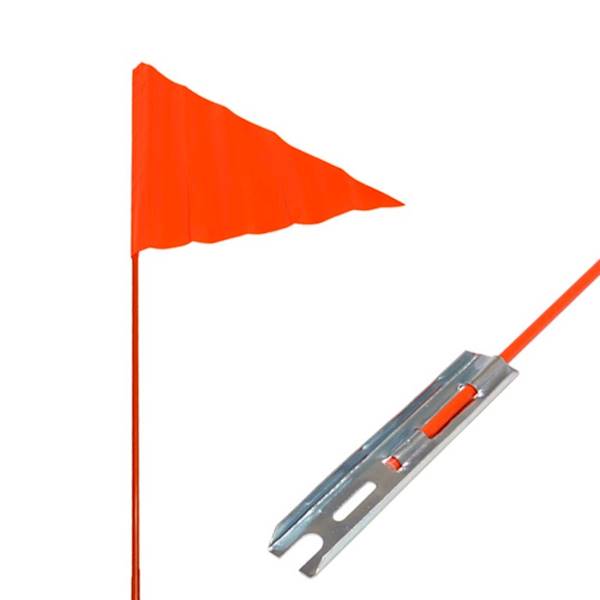 Chorągiewka rowerowa 150cm-3 częśc. trójkąt czerw.