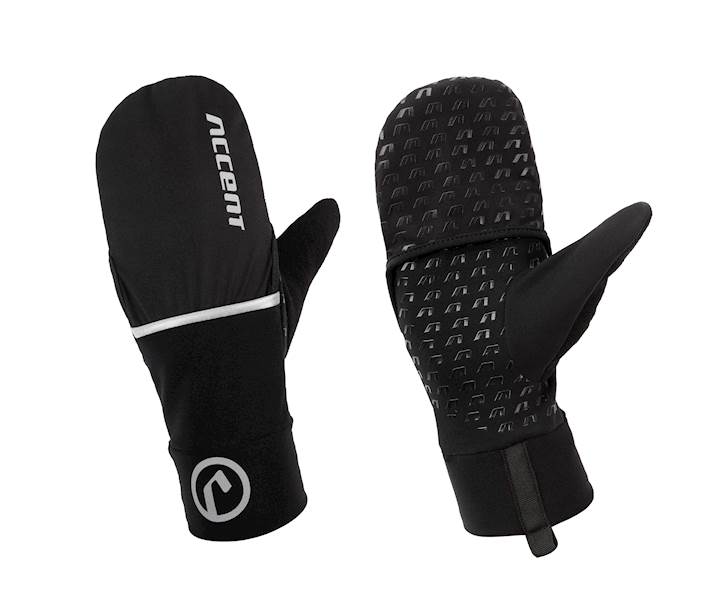 Rękawiczki Accent Thermal z pokrowcem czarne XL