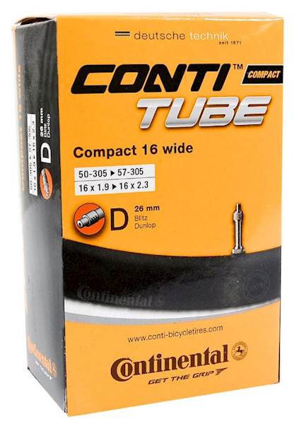 Dętka Continental Compact 16 Wide Dunlop 26mm
