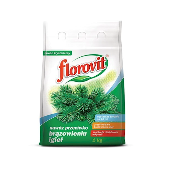 Nawóz do iglaków przeciw brązowieniu igieł Florovit 1kg