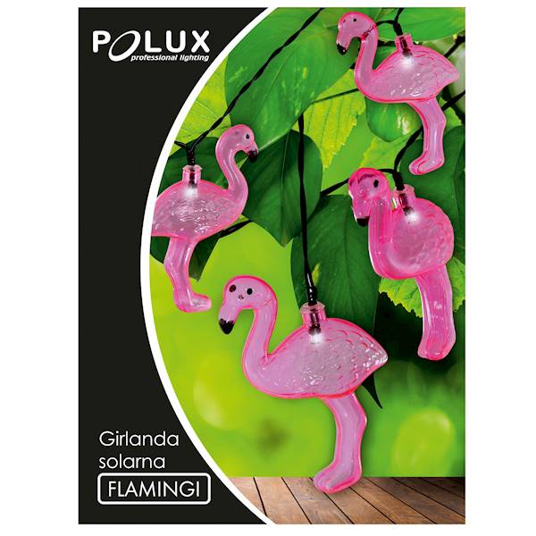 Girlanda solarna flamingi 10 LED 2m IP 44