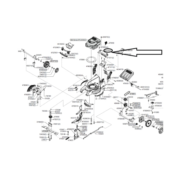 Pokrywa tylna kosiarki Alko R9005
