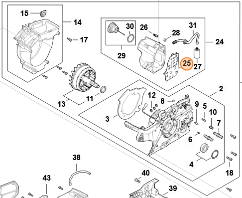 Uszczelka karteru MSA 300 MA02-029-0500
