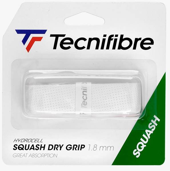 Owijka bazowa Tecnifibre Absolute Squash Dry Grip Biała