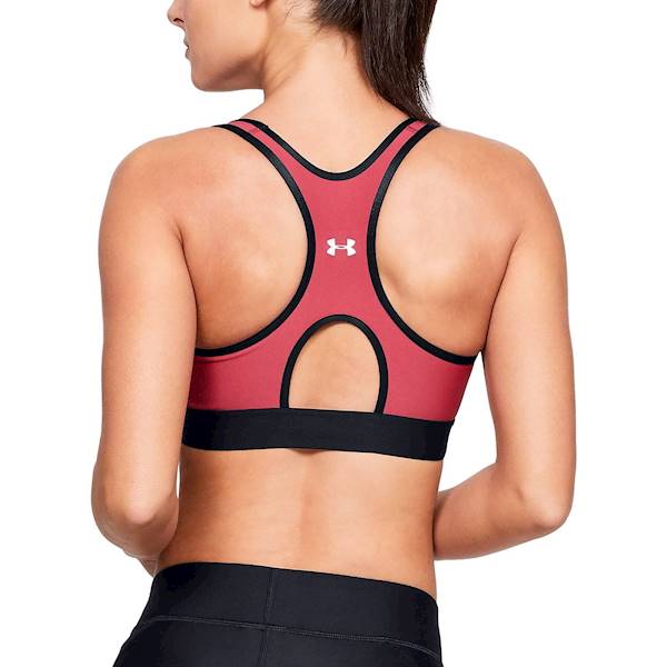 Bielizna damska Under Armour Mid Kehole Bra Pink | Rozmiar: XS