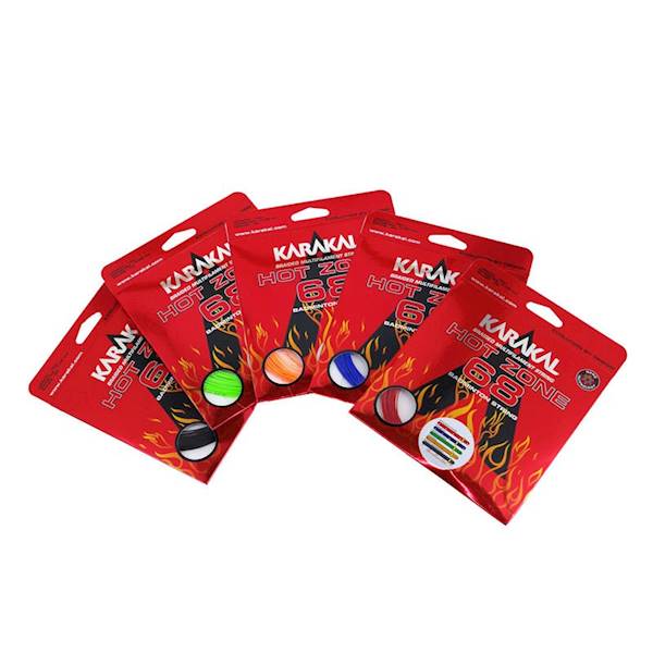 Naciąg badminton Karakal Hot Zone 68 0,68mm | Kolor: Pomarańczowy