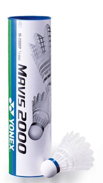 Lotki nylonowe Yonex Mavis 2000 | Prędkość: szybkie (czerwony kapsel) | Koszyczek: Biały