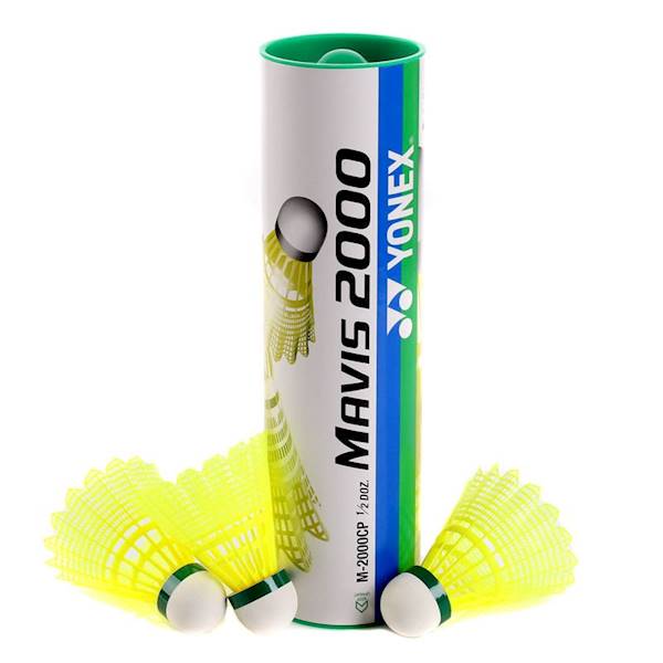 Lotki nylonowe Yonex Mavis 2000 | Prędkość: wolne (zielony kapsel) | Koszyczek: Żółty