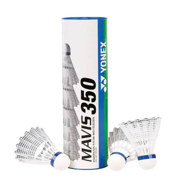 Lotki nylonowe Yonex Mavis 350 | średnie (niebieski kapsel) | Biały