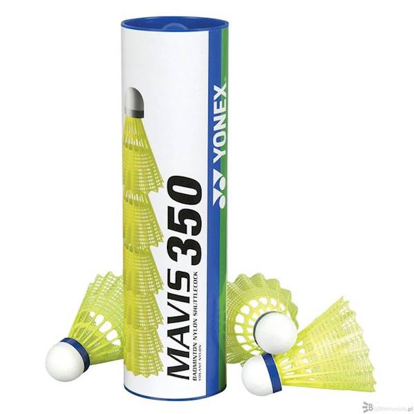 Lotki nylonowe Yonex Mavis 350 | średnie (niebieski kapsel) | Żółty