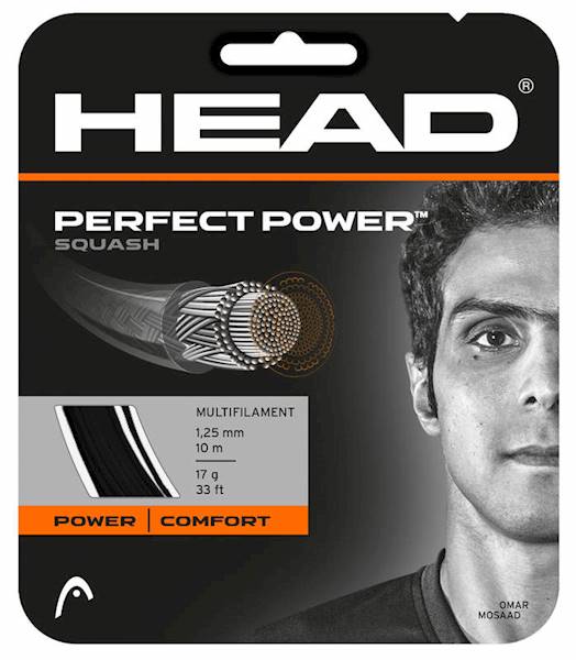 Naciąg do squasha Head Perfect Power Black