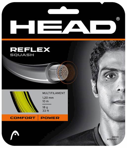 Naciąg do squasha Head Reflex Yellow