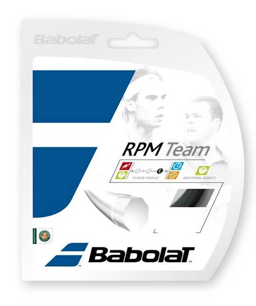 NACIĄG TENIS ZIEMNY BABOLAT RPM TEAM 1,25mm CZARNY 117675