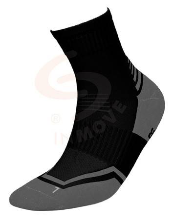 Skarpety Inmove Runner Silver Deodorant Czarny/Szary