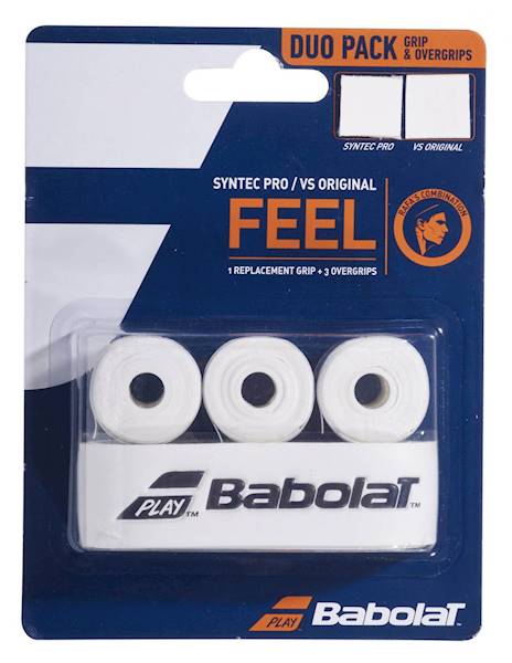 Owijka bazowa i wierzchnie Babolat Duo Pack Syntec Pro x1 + VS Original x3