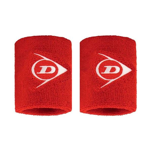 Frotki na rękę Dunlop Wristband Short Red 2szt