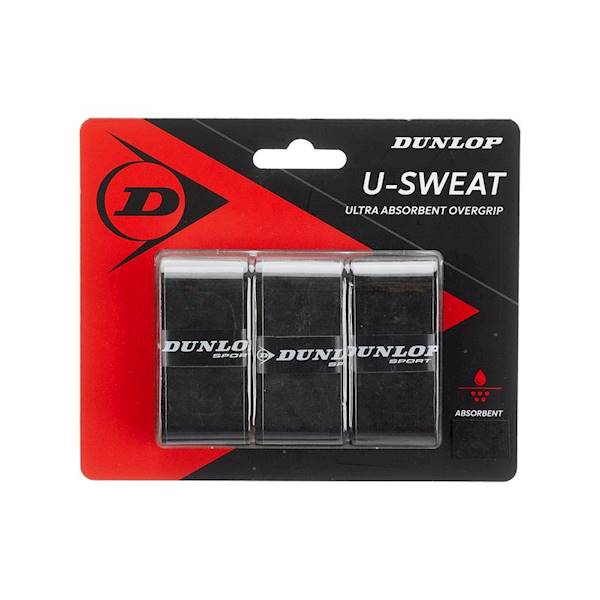 Owijki wierzchnie Dunlop U-Sweat Overgrip Black 3szt