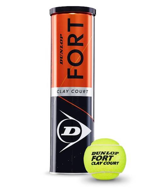 Piłki do tenisa ziemnego Dunlop Fort Clay Court 4B | Pakowane po: 1 puszka