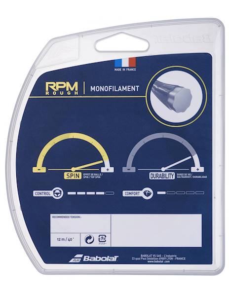 Naciąg tenis ziemny Babolat RPM Rough Czerwony | Grubość: 1.30mm