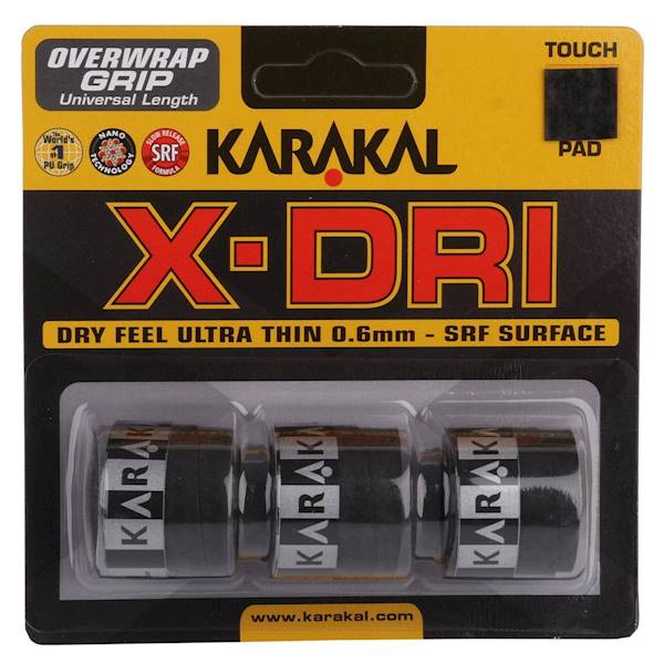 Owijki wierzchnie Karakal X-Dri 3szt | Kolor: Czarny