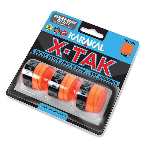 Owijki wierzchnie Karakal X-Tak Overwrap Grip | Kolor: Pomarańczowy