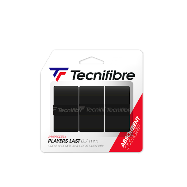 Owijki wierzchnie Tecnifibre Players Last Black 3szt