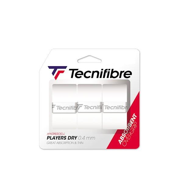 Owijki wierzchnie Tecnifibre Players Dry White 3szt