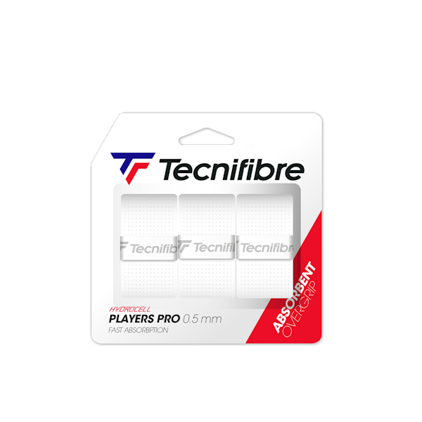 Owijki wierzchnie Tecnifibre Players Pro 3szt | Kolor: Biały