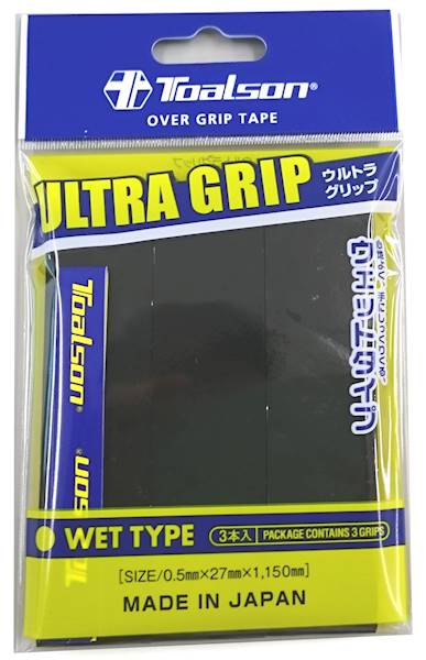 Owijki wierzchnie Toalson Ultra Grip 3szt | Kolor: Czarny