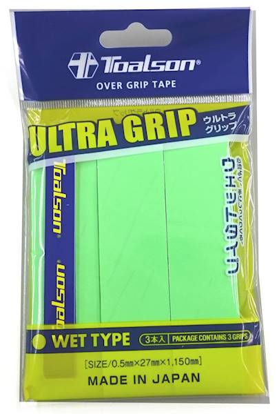 Owijki wierzchnie Toalson Ultra Grip 3szt | Kolor: Zielony