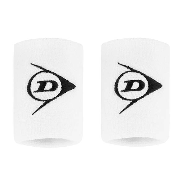 Frotki na rękę Dunlop Wristband Short White 2szt