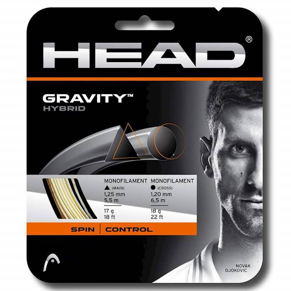 Naciąg tenis ziemny Head Gravity Hyrbid Silver/White 1.25m/1.20mm