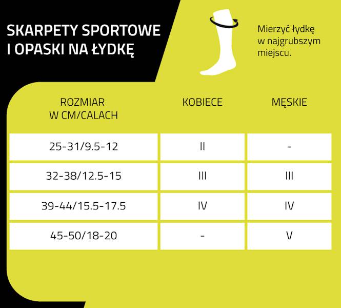 Opaski kompresyjne na łydki CEP 3.0 Męskie - Czarny | Rozmiar: T5