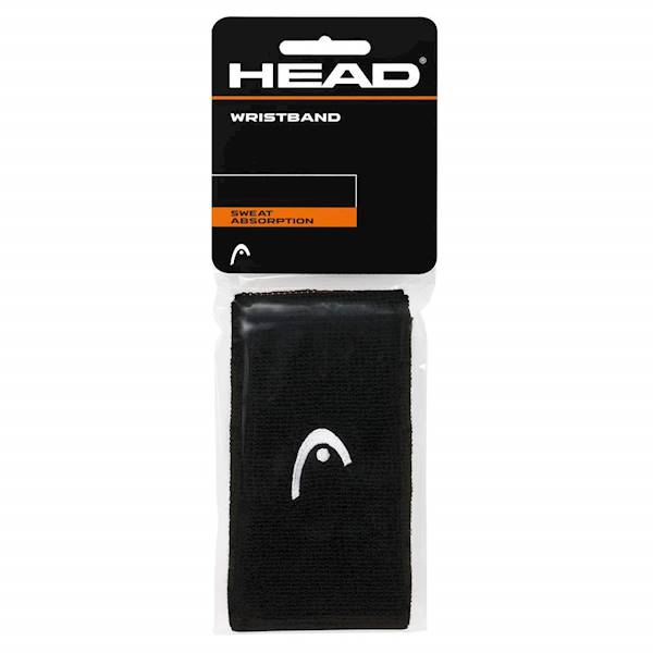 Frotki na rękę Head Wristband 5" Black 2szt