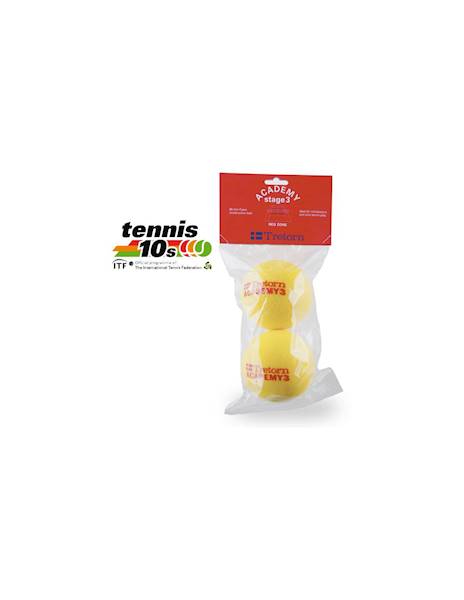 Piłki do tenisa ziemnego Tretorn Academy ST3 Red Foam 2szt