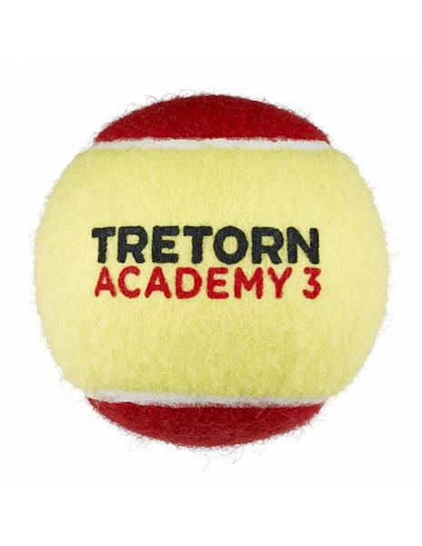 Piłki do tenisa ziemnego Tretorn Academy ST3 Red Felt 3szt
