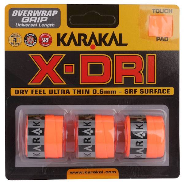 Owijki wierzchnie Karakal X-Dri 3szt | Kolor: Pomarańczowy