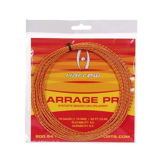 Naciąg do squasha Harrow Barrage Pro 1,15mm ŻÓŁTO CZERWONY 18G 10m 