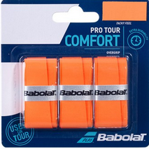 Owijki wierzchnie Babolat Pro Tour Tacky x3 | Kolor: Pomarańczowy