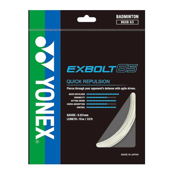 Naciąg do Badmintona Yonex Exbolt 65 Set | Kolor: Czarny