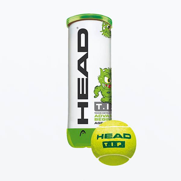 Piłki do tenisa ziemnego Head TIP green dziecięce | Pakowane po: 1 puszka