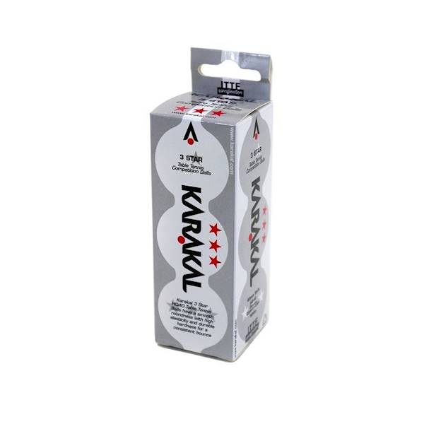 Piłeczki plastikowe Karakal Table Tennis Balls HQ40 3-gwiazdki *** Orange 3szt