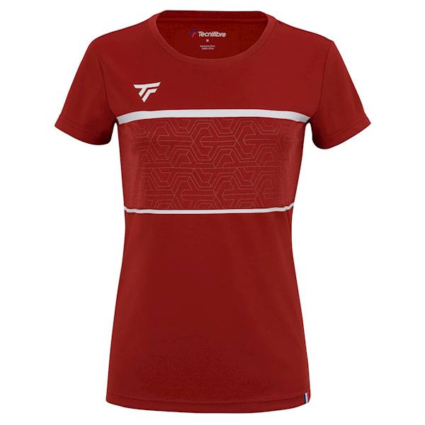 Koszulka Damska Tecnifibre Women Team Tech Tee Cardinal 22WTETCR3 | Rozmiar: XL