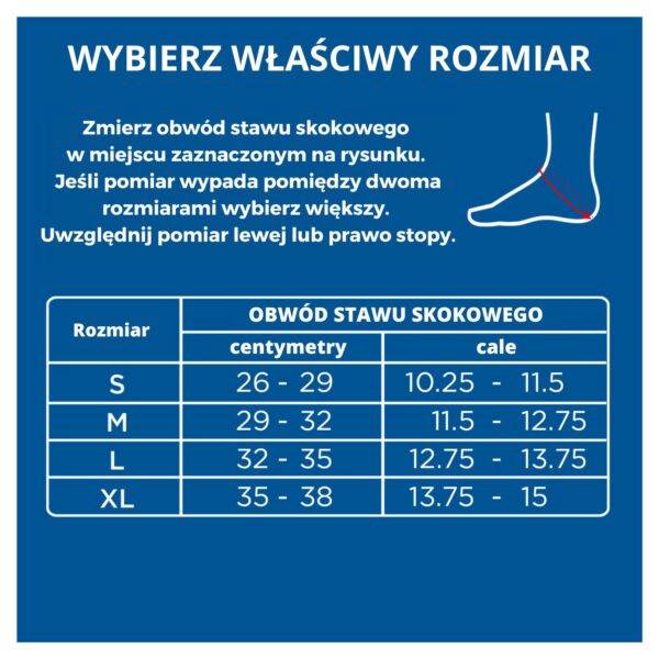 Stabilizator kostki ZAMST Filmista Ankle Right | Rozmiar: S